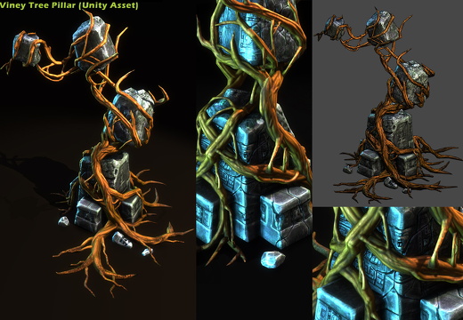 Viney Tree Pillar (Unity 3.5)